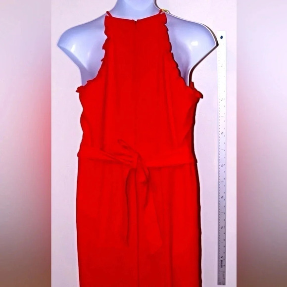 NWT CeCe orange jumpsuit size 14 - Picture 3 of 10